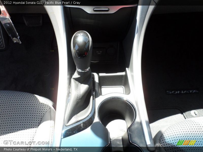 Pacific Blue Pearl / Gray 2012 Hyundai Sonata GLS