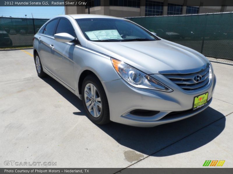Radiant Silver / Gray 2012 Hyundai Sonata GLS