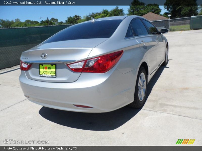 Radiant Silver / Gray 2012 Hyundai Sonata GLS
