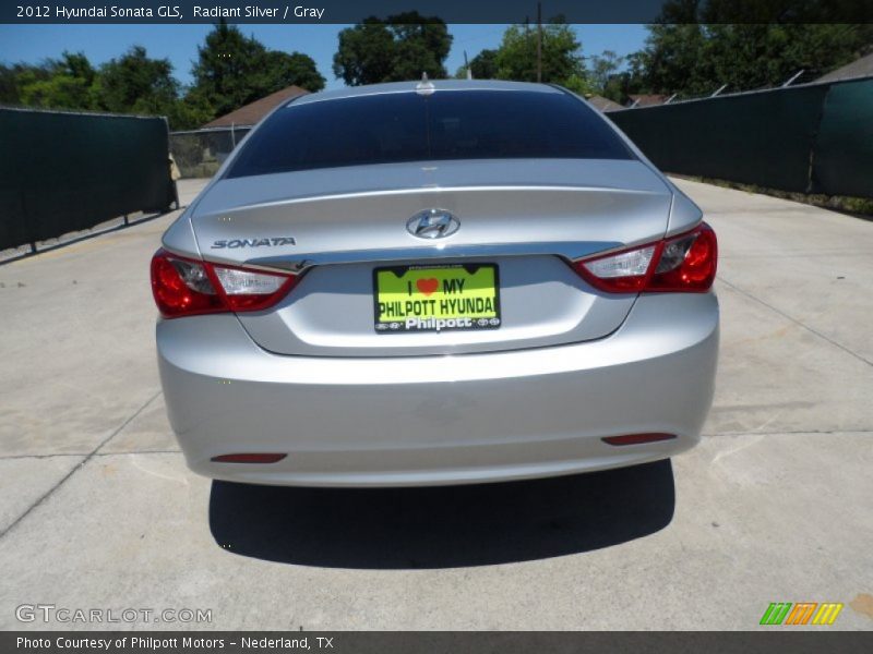 Radiant Silver / Gray 2012 Hyundai Sonata GLS