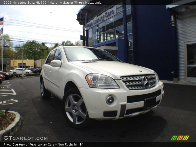 Alabaster White / Macadamia 2006 Mercedes-Benz ML 500 4Matic