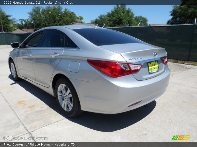 Radiant Silver / Gray 2012 Hyundai Sonata GLS