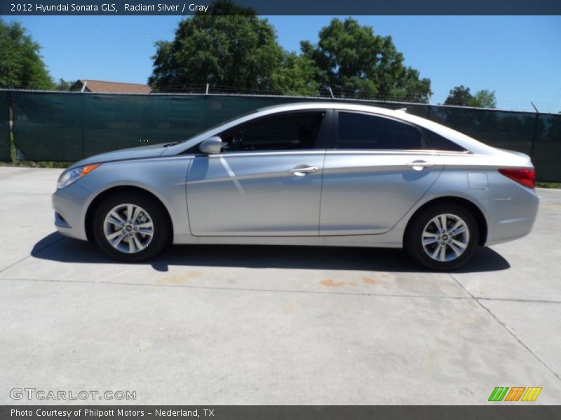 Radiant Silver / Gray 2012 Hyundai Sonata GLS