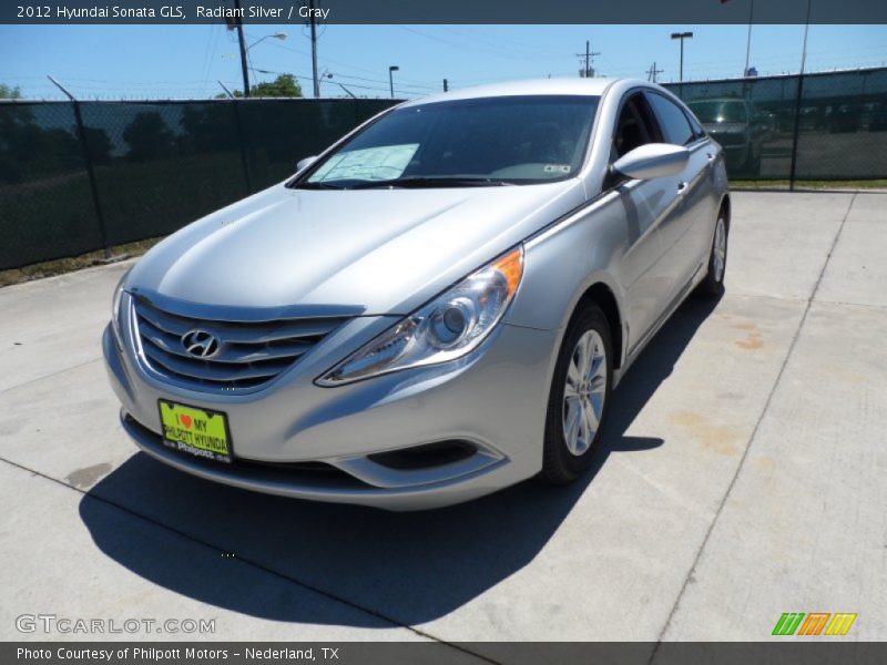 Radiant Silver / Gray 2012 Hyundai Sonata GLS