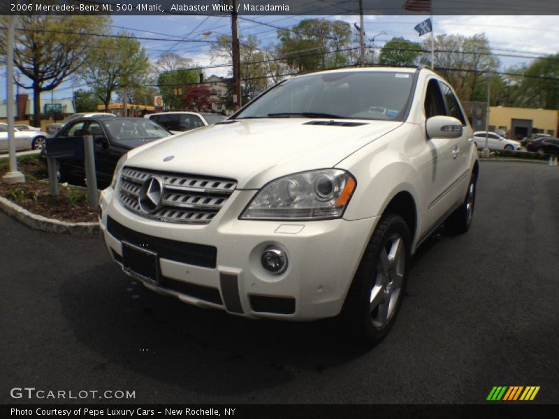 Alabaster White / Macadamia 2006 Mercedes-Benz ML 500 4Matic