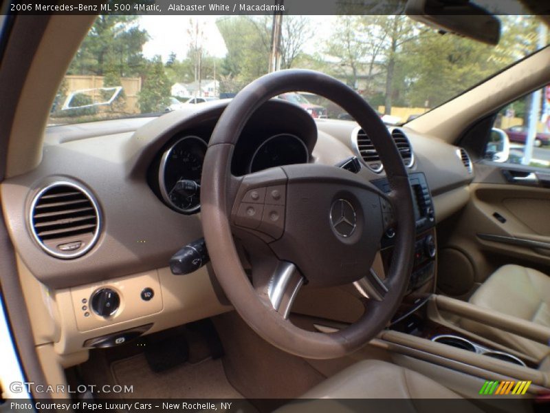 Alabaster White / Macadamia 2006 Mercedes-Benz ML 500 4Matic
