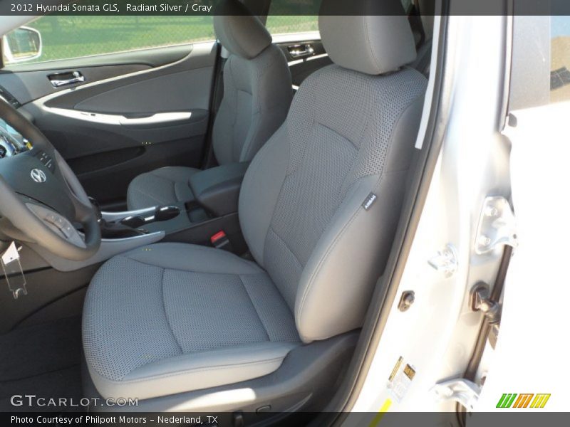Radiant Silver / Gray 2012 Hyundai Sonata GLS