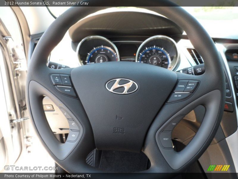 Radiant Silver / Gray 2012 Hyundai Sonata GLS