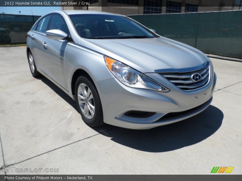 Radiant Silver / Gray 2012 Hyundai Sonata GLS