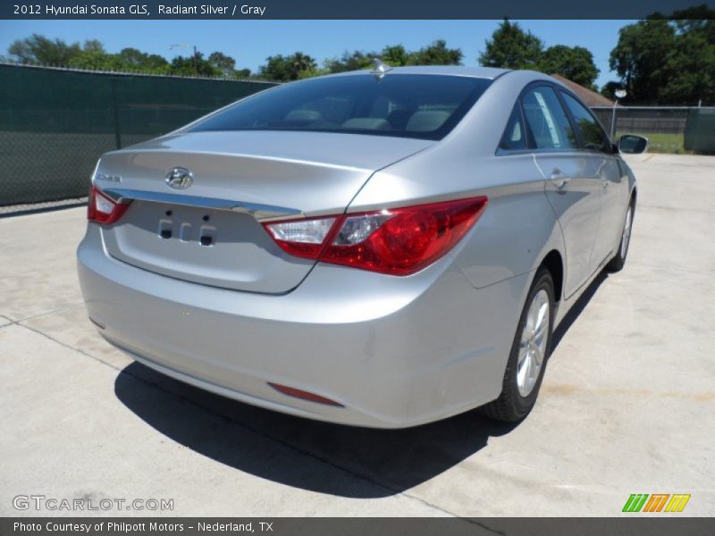 Radiant Silver / Gray 2012 Hyundai Sonata GLS