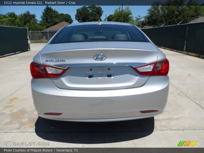 Radiant Silver / Gray 2012 Hyundai Sonata GLS