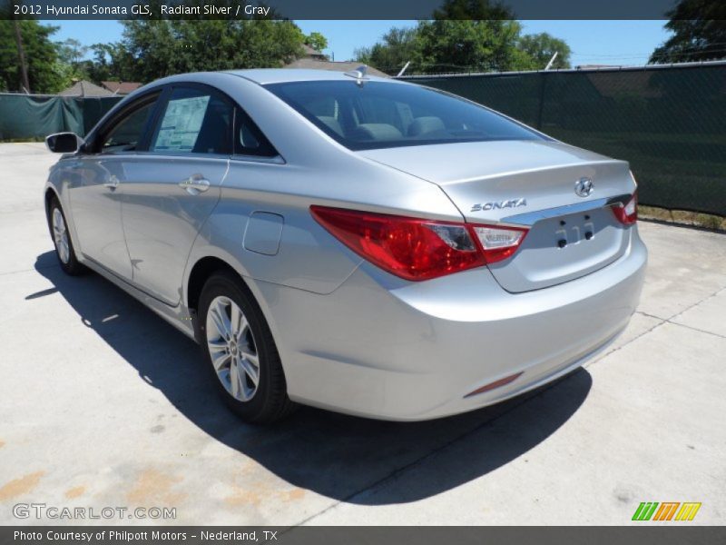 Radiant Silver / Gray 2012 Hyundai Sonata GLS
