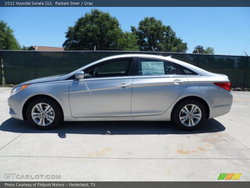 Radiant Silver / Gray 2012 Hyundai Sonata GLS