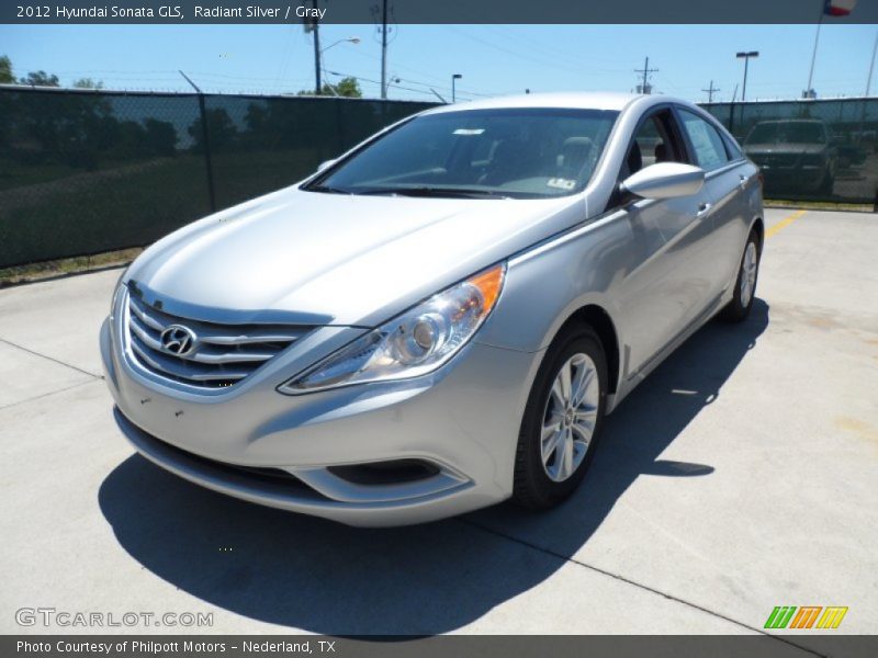Radiant Silver / Gray 2012 Hyundai Sonata GLS