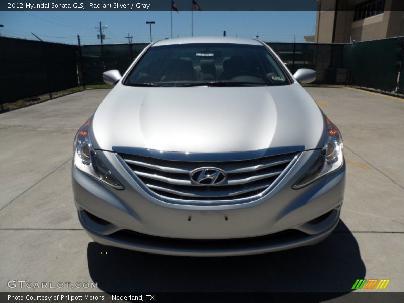 Radiant Silver / Gray 2012 Hyundai Sonata GLS