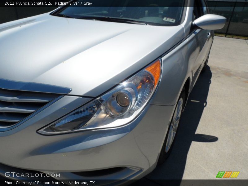 Radiant Silver / Gray 2012 Hyundai Sonata GLS