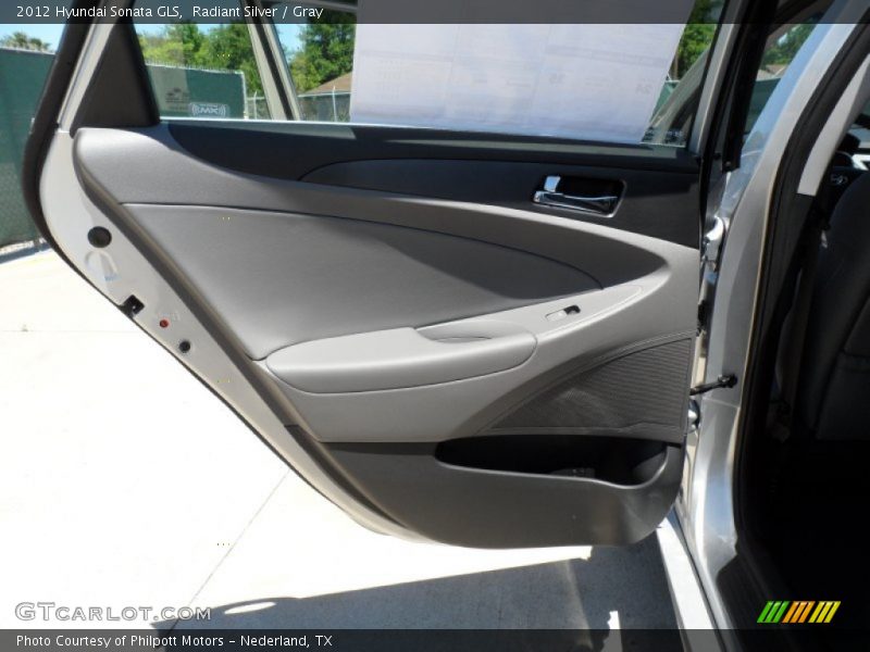 Radiant Silver / Gray 2012 Hyundai Sonata GLS