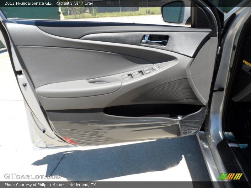 Radiant Silver / Gray 2012 Hyundai Sonata GLS