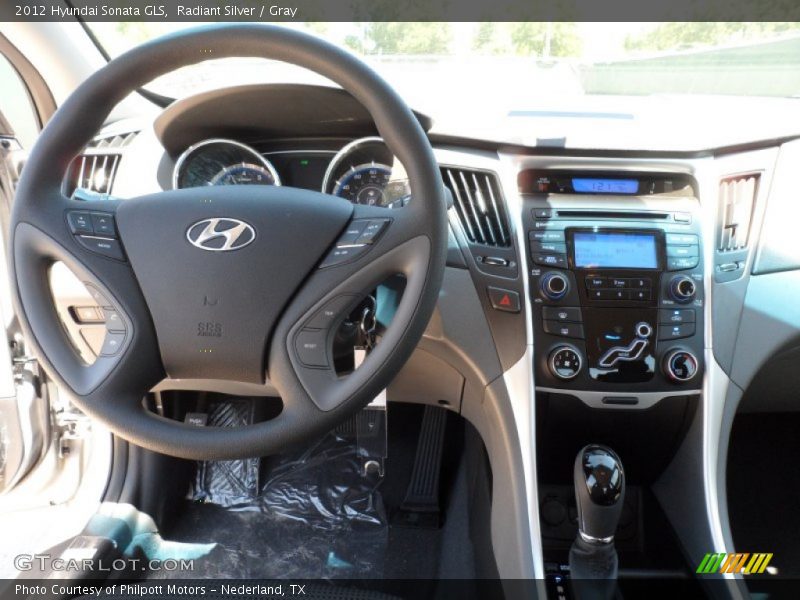 Radiant Silver / Gray 2012 Hyundai Sonata GLS