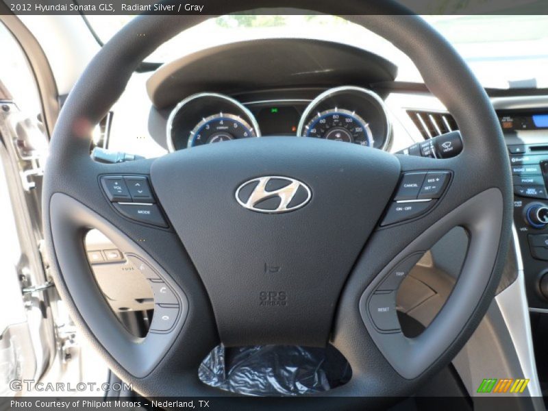 Radiant Silver / Gray 2012 Hyundai Sonata GLS