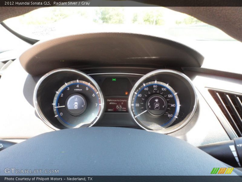 Radiant Silver / Gray 2012 Hyundai Sonata GLS