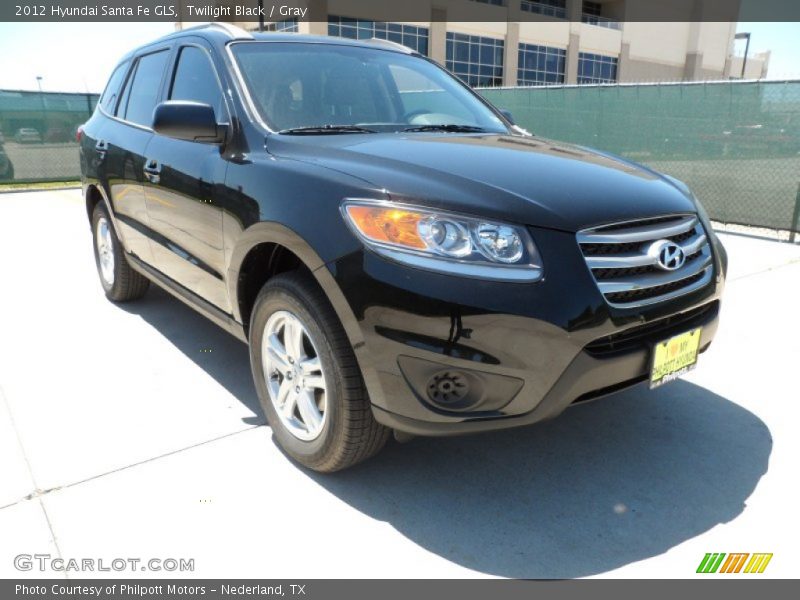 Twilight Black / Gray 2012 Hyundai Santa Fe GLS