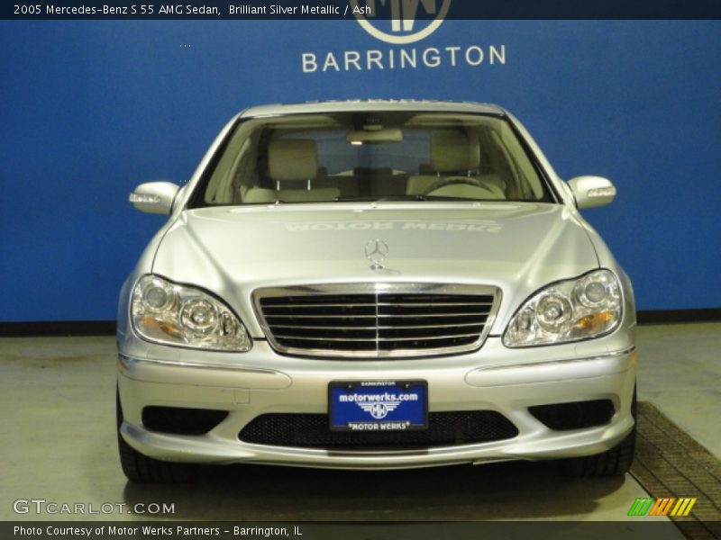 Brilliant Silver Metallic / Ash 2005 Mercedes-Benz S 55 AMG Sedan