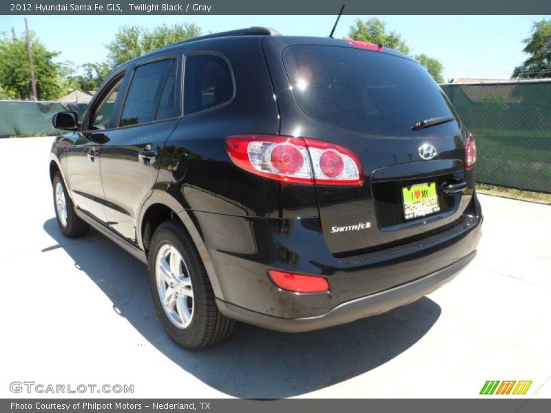 Twilight Black / Gray 2012 Hyundai Santa Fe GLS