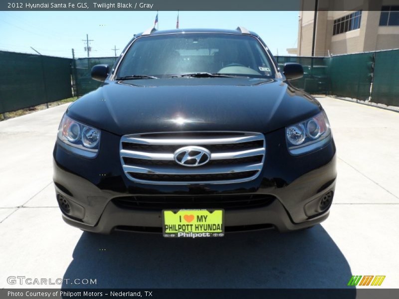 Twilight Black / Gray 2012 Hyundai Santa Fe GLS