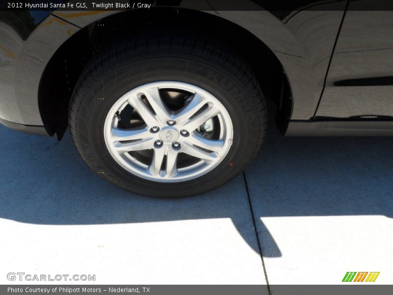 Twilight Black / Gray 2012 Hyundai Santa Fe GLS