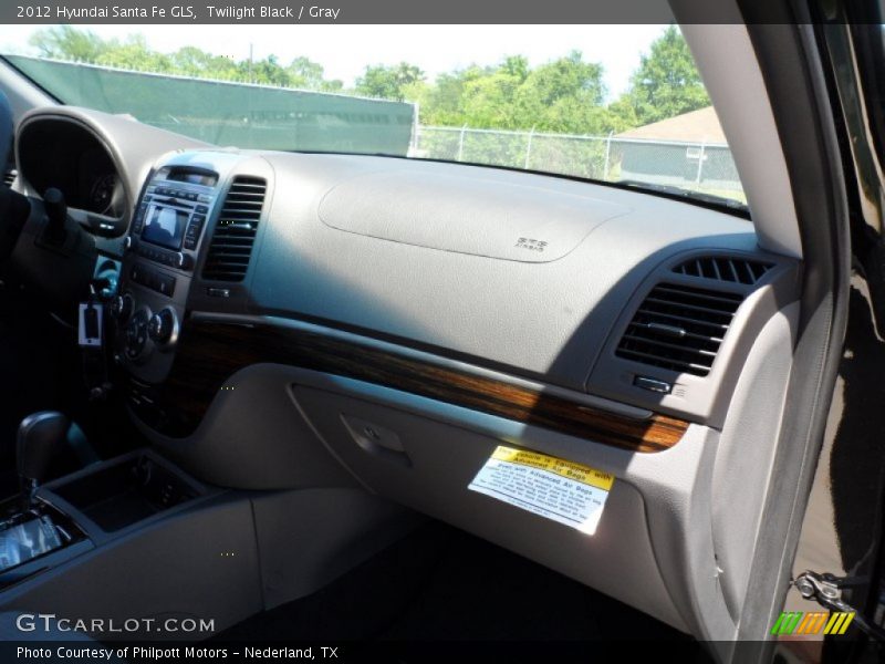 Twilight Black / Gray 2012 Hyundai Santa Fe GLS