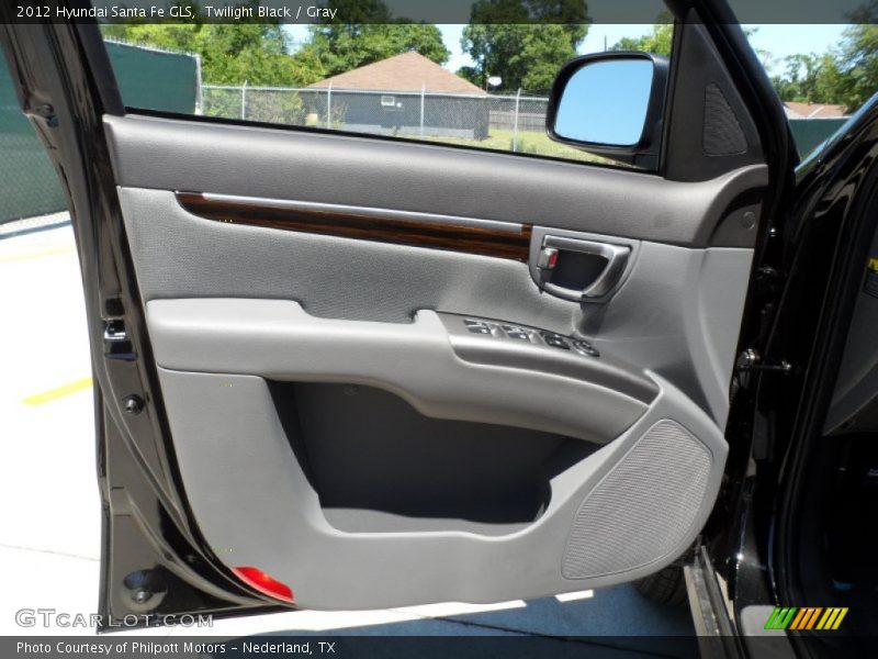 Twilight Black / Gray 2012 Hyundai Santa Fe GLS