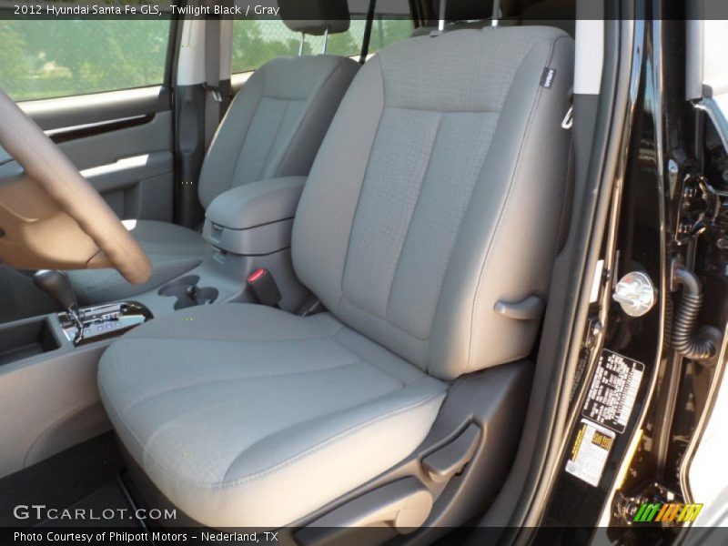 Twilight Black / Gray 2012 Hyundai Santa Fe GLS