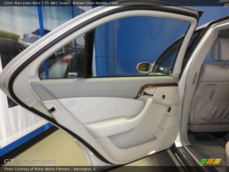 Brilliant Silver Metallic / Ash 2005 Mercedes-Benz S 55 AMG Sedan