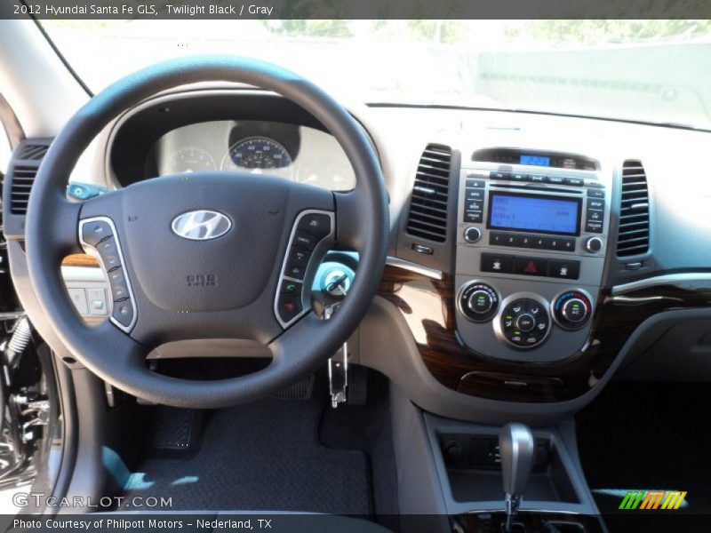 Twilight Black / Gray 2012 Hyundai Santa Fe GLS