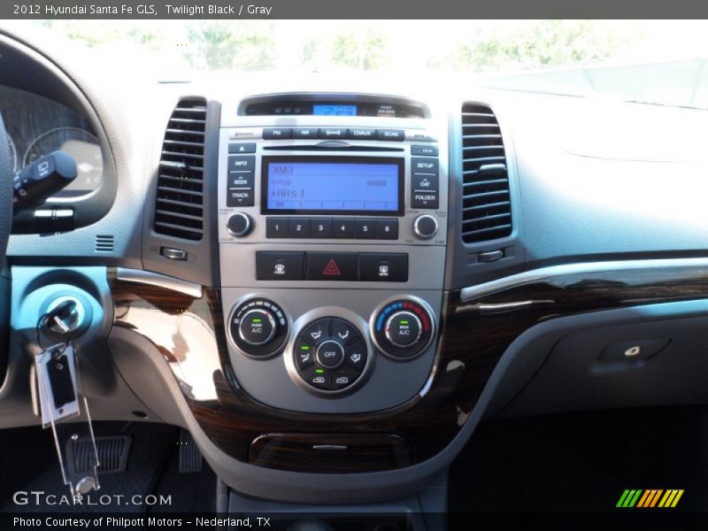 Twilight Black / Gray 2012 Hyundai Santa Fe GLS
