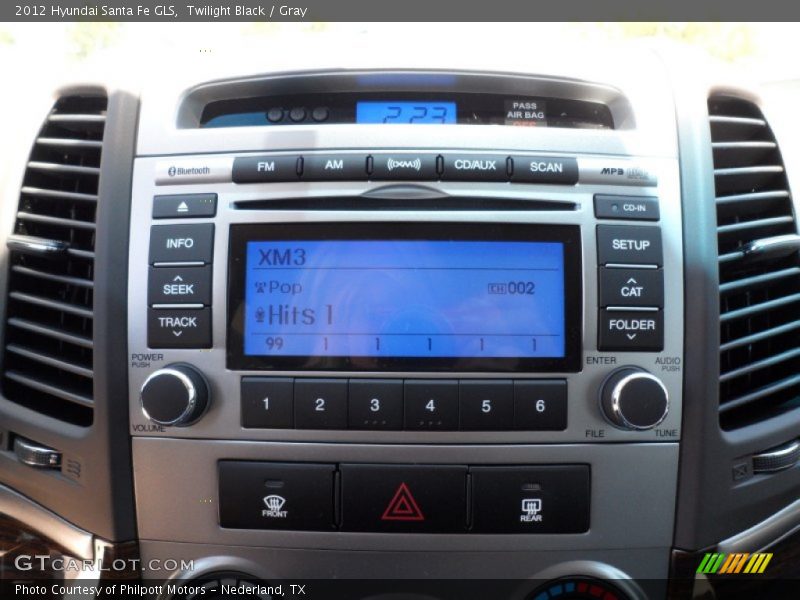 Twilight Black / Gray 2012 Hyundai Santa Fe GLS
