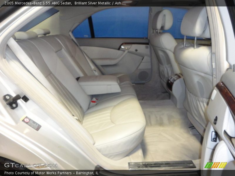 Brilliant Silver Metallic / Ash 2005 Mercedes-Benz S 55 AMG Sedan