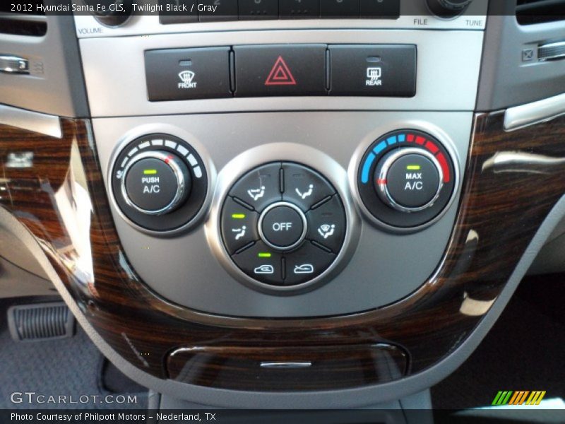 Twilight Black / Gray 2012 Hyundai Santa Fe GLS