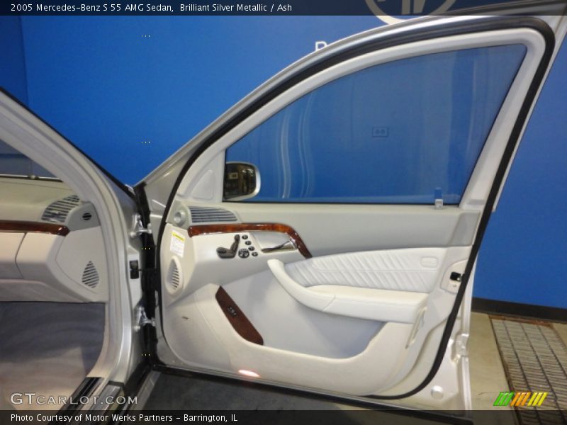 Brilliant Silver Metallic / Ash 2005 Mercedes-Benz S 55 AMG Sedan