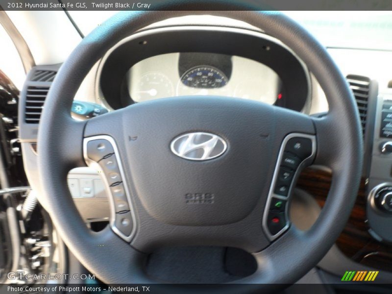 Twilight Black / Gray 2012 Hyundai Santa Fe GLS