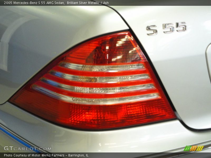 Brilliant Silver Metallic / Ash 2005 Mercedes-Benz S 55 AMG Sedan