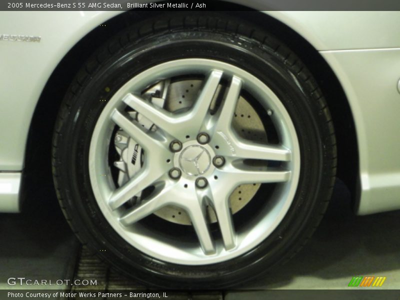 Brilliant Silver Metallic / Ash 2005 Mercedes-Benz S 55 AMG Sedan