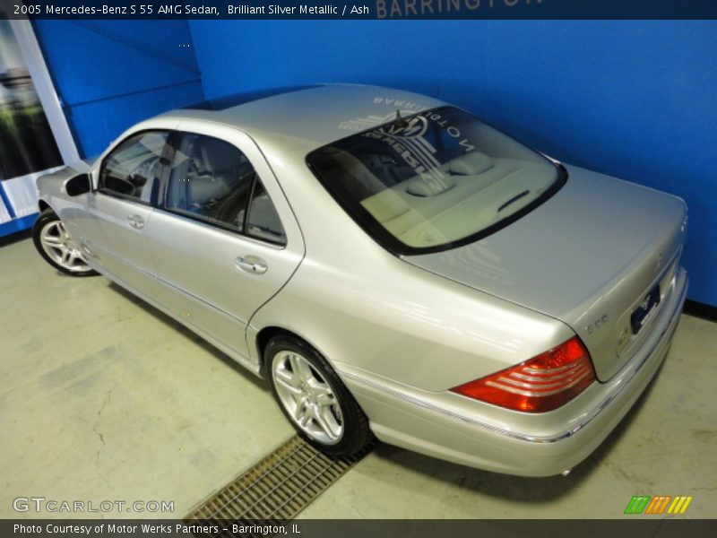 Brilliant Silver Metallic / Ash 2005 Mercedes-Benz S 55 AMG Sedan