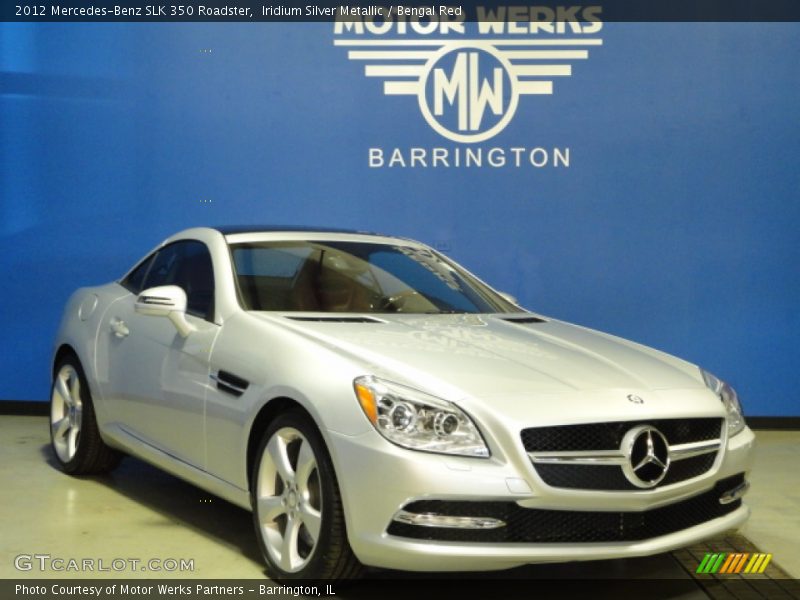 Iridium Silver Metallic / Bengal Red 2012 Mercedes-Benz SLK 350 Roadster
