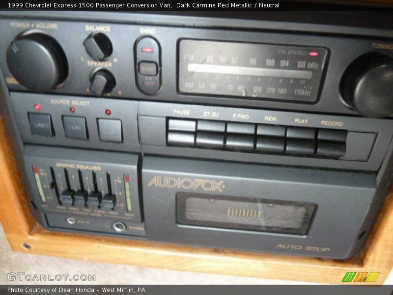 Dark Carmine Red Metallic / Neutral 1999 Chevrolet Express 1500 Passenger Conversion Van