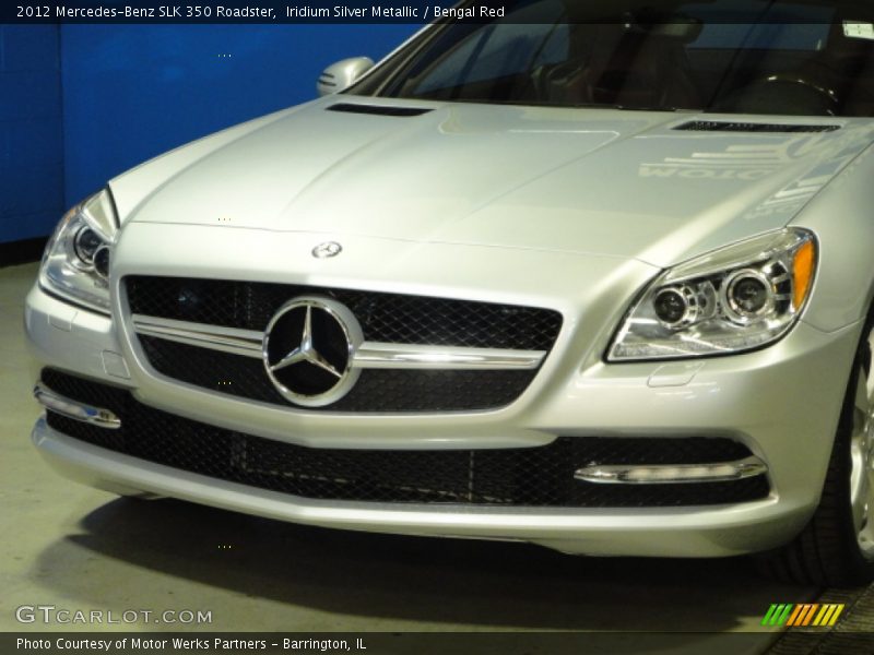 Iridium Silver Metallic / Bengal Red 2012 Mercedes-Benz SLK 350 Roadster