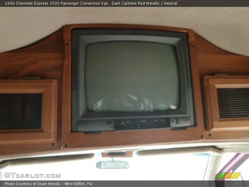 Dark Carmine Red Metallic / Neutral 1999 Chevrolet Express 1500 Passenger Conversion Van