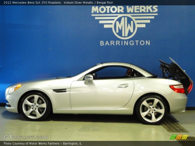 Iridium Silver Metallic / Bengal Red 2012 Mercedes-Benz SLK 350 Roadster