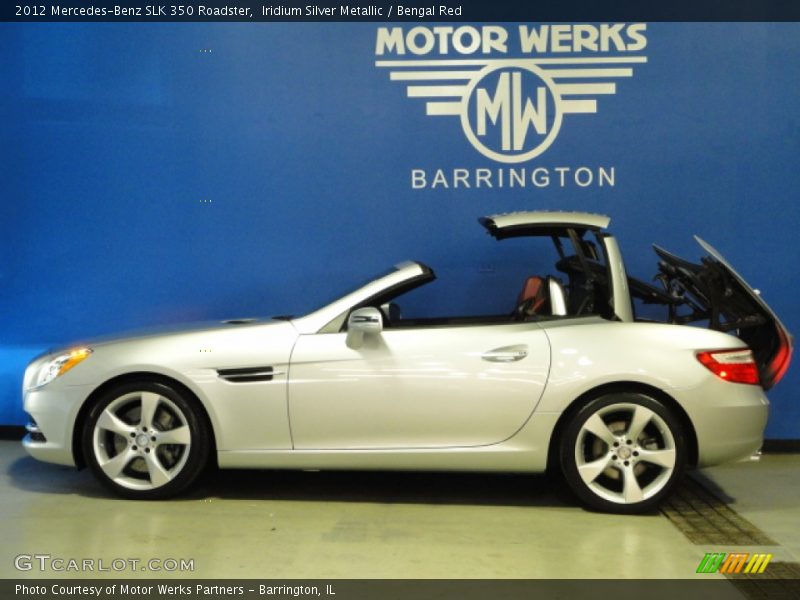 Iridium Silver Metallic / Bengal Red 2012 Mercedes-Benz SLK 350 Roadster